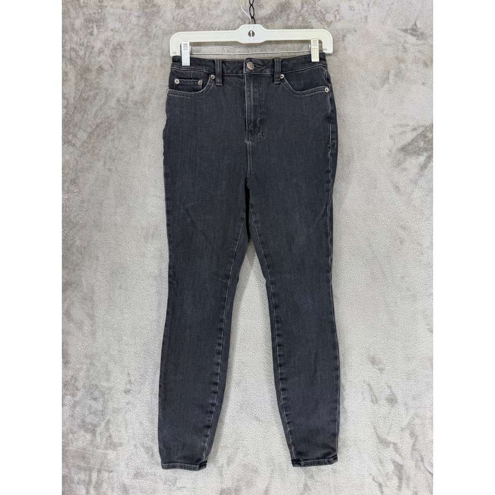 Ksubi Jeans Womens 27 Black Skinny High Rise Stretch Denim Cross Logo 5000003484